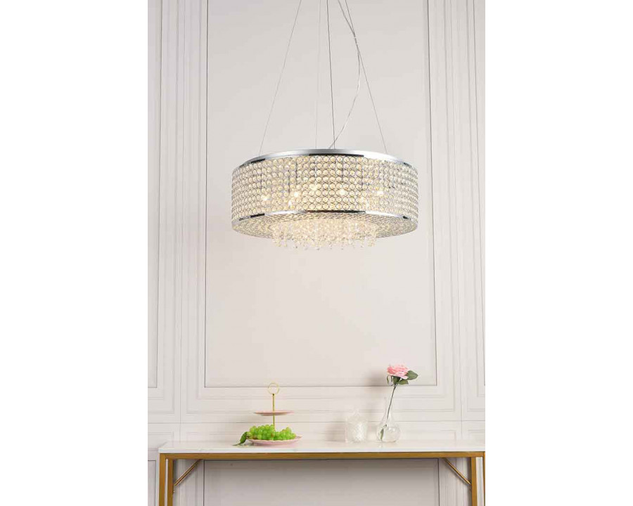 Elegant Pendant Light - Chrome, L 24" (V2914D24C-RC)