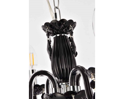 Elegant Pendant Light - Black/Jet (V7804D15B-JT-RC)