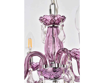 Elegant Pendant Light - Purple (V7804D15PE-RC)