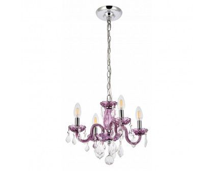 Elegant Pendant Light - Purple (V7804D15PE-RC)