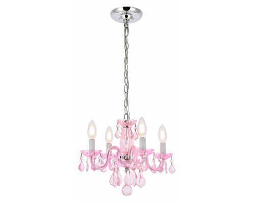 Elegant Pendant Light - Pink/Rosaline (V7804D15PK-RO-RC)