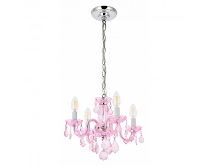 Elegant Pendant Light - Pink/Rosaline (V7804D15PK-RO-RC)