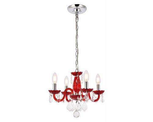 Elegant Pendant Light - Red (V7804D15RD-RC)