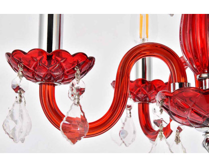 Elegant Pendant Light - Red (V7804D15RD-RC)