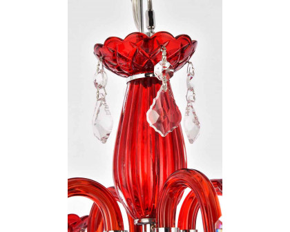 Elegant Pendant Light - Red (V7804D15RD-RC)