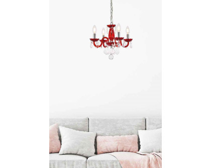 Elegant Pendant Light - Red (V7804D15RD-RC)