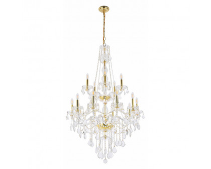 Elegant Chandelier - Gold (V7815G33G-RC)