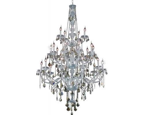 Elegant Chandelier - Chrome/Golden Teak (V7825G43C-GT-RC)