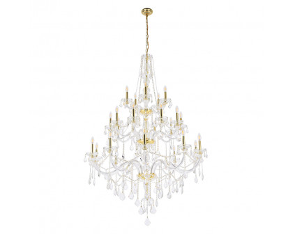 Elegant Chandelier - Gold/RC (V7825G43G-RC)