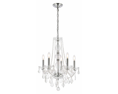 Elegant Chandelier - Chrome, L 21" (V7855D21C-RC)