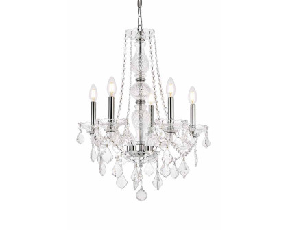 Elegant Chandelier - Chrome, L 21" (V7855D21C-RC)