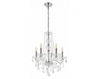 Elegant Chandelier - Chrome, L 21" (V7855D21C-RC)