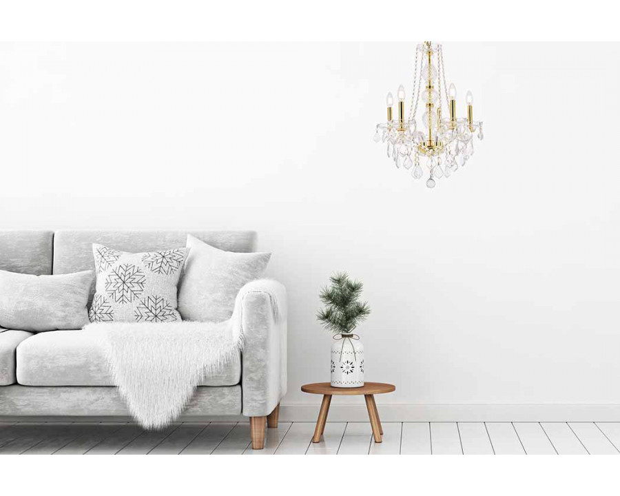 Elegant Chandelier - Gold, L 21" (V7855D21G-RC)