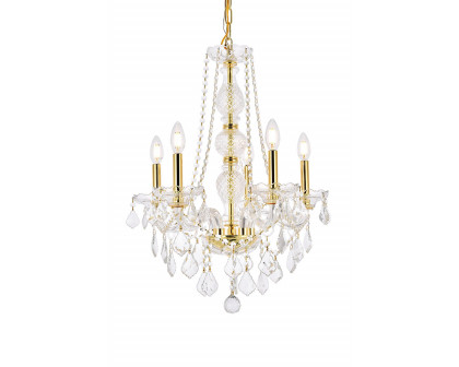 Elegant Chandelier - Gold, L 21" (V7855D21G-RC)