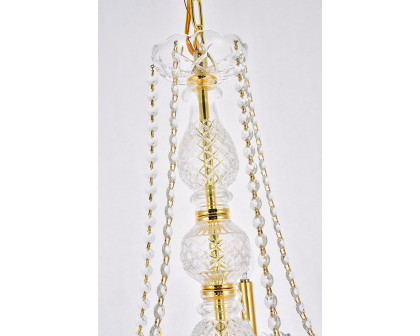 Elegant Chandelier - Gold, L 21" (V7855D21G-RC)