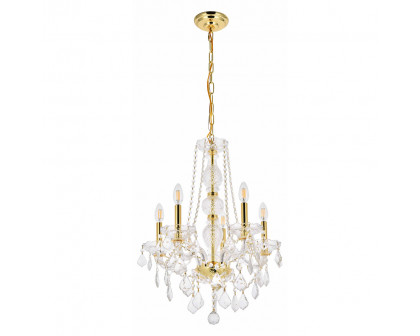 Elegant Chandelier - Gold, L 21" (V7855D21G-RC)