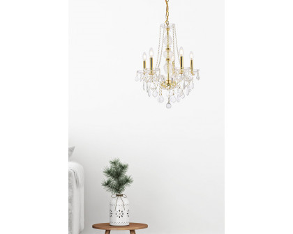 Elegant Chandelier - Gold, L 21" (V7855D21G-RC)