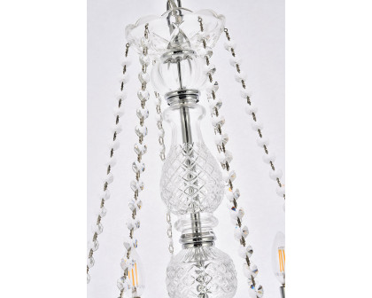 Elegant Chandelier - Chrome, L 24" (V7856D24C-RC)