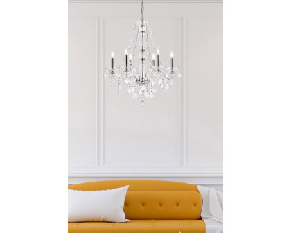 Elegant Chandelier - Chrome, L 24" (V7856D24C-RC)