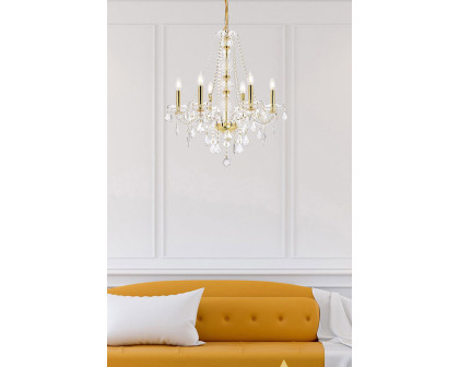 Elegant Chandelier - Gold, L 24" (V7856D24G-RC)