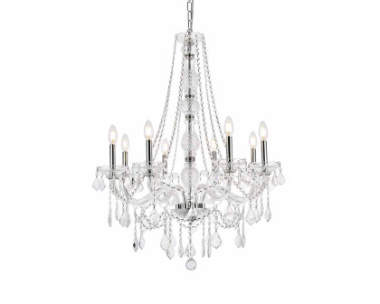 Elegant Chandelier - Chrome, L 28" (V7858D28C-RC)