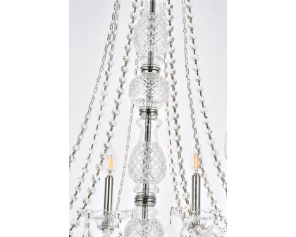 Elegant Chandelier - Chrome, L 28" (V7858D28C-RC)