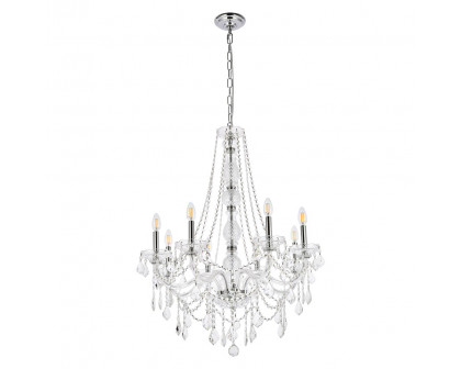 Elegant Chandelier - Chrome, L 28" (V7858D28C-RC)