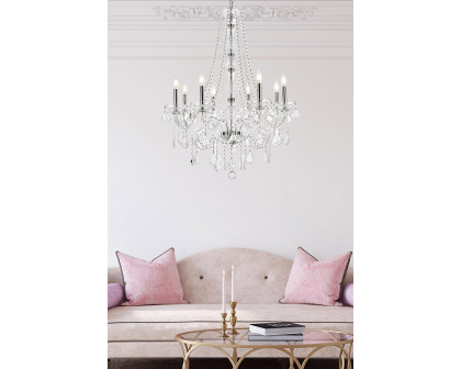 Elegant Chandelier - Chrome, L 28" (V7858D28C-RC)