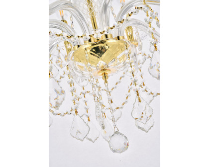 Elegant Chandelier - Gold, L 28" (V7858D28G-RC)