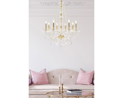 Elegant Chandelier - Gold, L 28" (V7858D28G-RC)