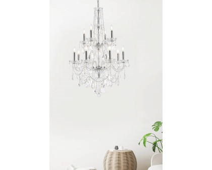 Elegant Chandelier - Chrome, L 28" (V7890D28C-RC)