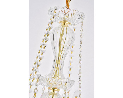 Elegant Chandelier - Gold, L 28" (V7890D28G-RC)