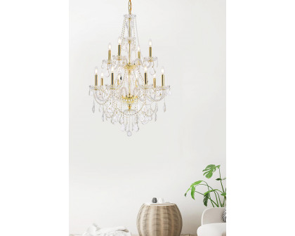 Elegant Chandelier - Gold, L 28" (V7890D28G-RC)