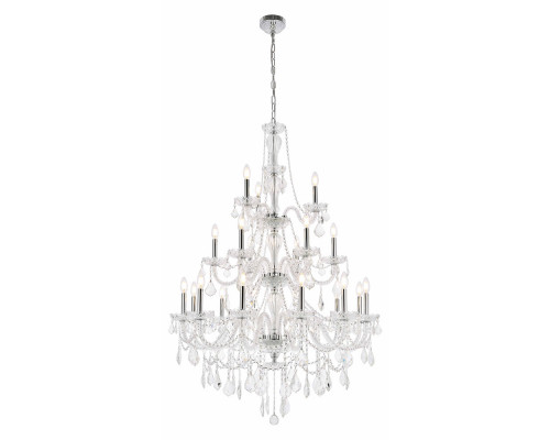 Elegant Chandelier - Chrome, L 38" (V7890G38C-RC)