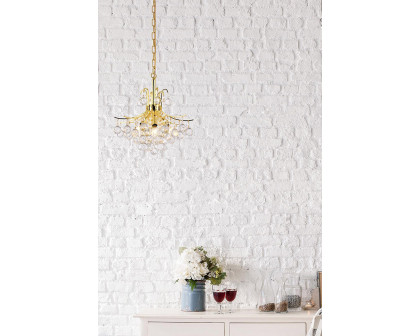 Elegant Pendant Light - Gold, L 16" (V8000D16G-RC)