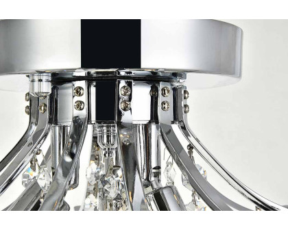 Elegant Flush Mount Light - Chrome, L 12" (V8000F12C-RC)