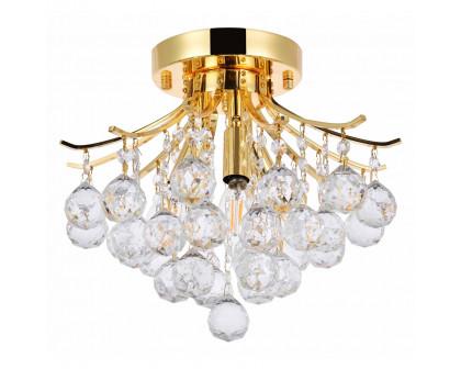 Elegant Flush Mount Light - Gold, L 12" (V8000F12G-RC)