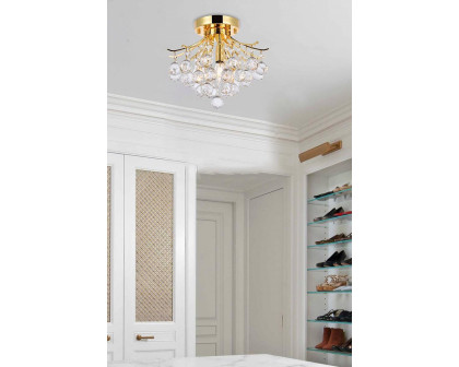 Elegant Flush Mount Light - Gold, L 12" (V8000F12G-RC)