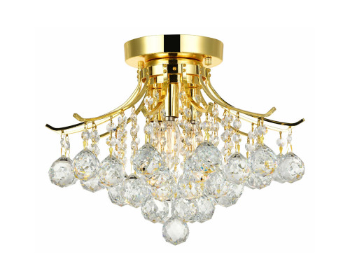 Elegant Flush Mount Light - Gold, L 16" (V8000F16G-RC)