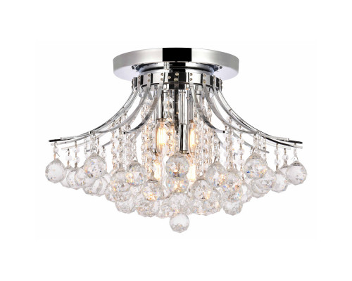 Elegant Flush Mount Light - Chrome, L 19" (V8000F19C-RC)