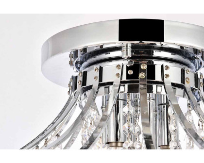 Elegant Flush Mount Light - Chrome, L 19" (V8000F19C-RC)