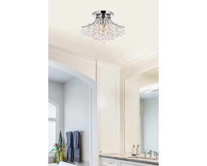 Elegant Flush Mount Light - Chrome, L 19" (V8000F19C-RC)