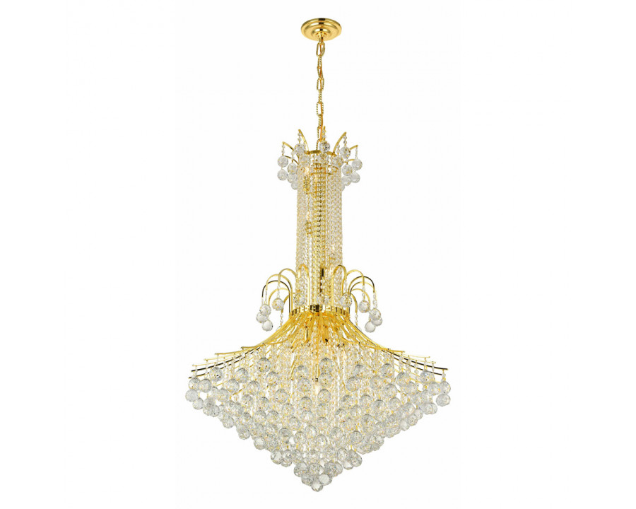 Elegant Chandelier - Gold/EC, L 35" (V8006G35G-EC)