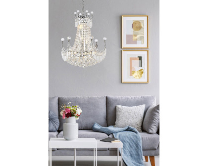 Elegant Chandelier - Chrome, L 20" (V8949D20C-RC)