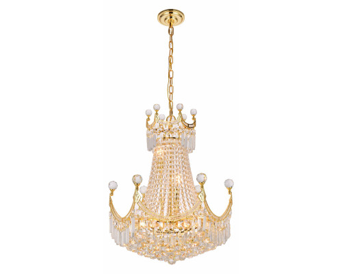 Elegant Chandelier - Gold, L 20" (V8949D20G-RC)