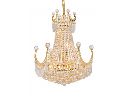 Elegant Chandelier - Gold, L 20" (V8949D20G-RC)