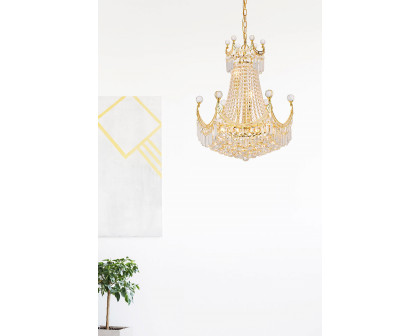 Elegant Chandelier - Gold, L 20" (V8949D20G-RC)