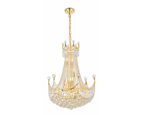 Elegant Chandelier - Gold, L 24" (V8949D24G-RC)