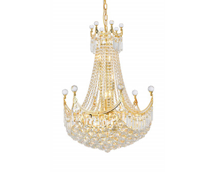 Elegant Chandelier - Gold, L 24" (V8949D24G-RC)