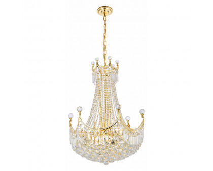 Elegant Chandelier - Gold, L 24" (V8949D24G-RC)